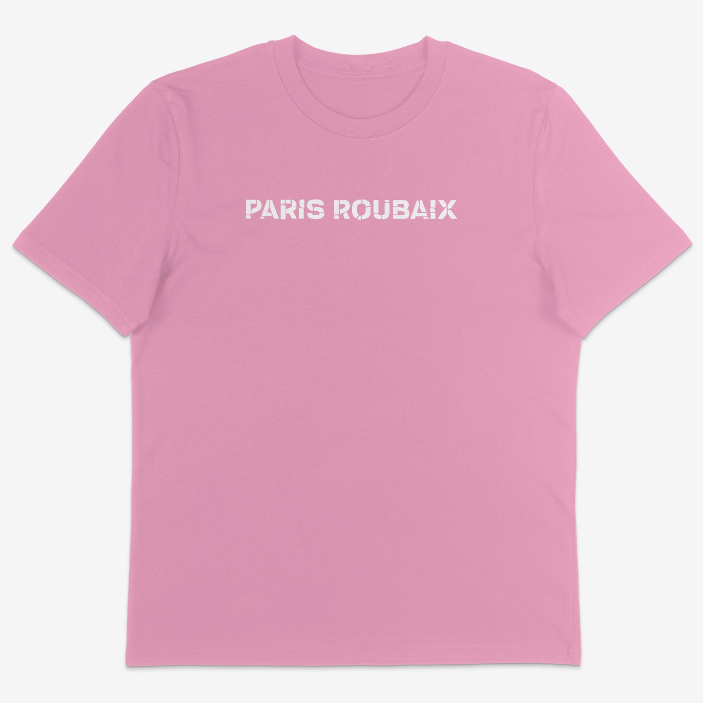 Paris Roubaix Organic Tee white text