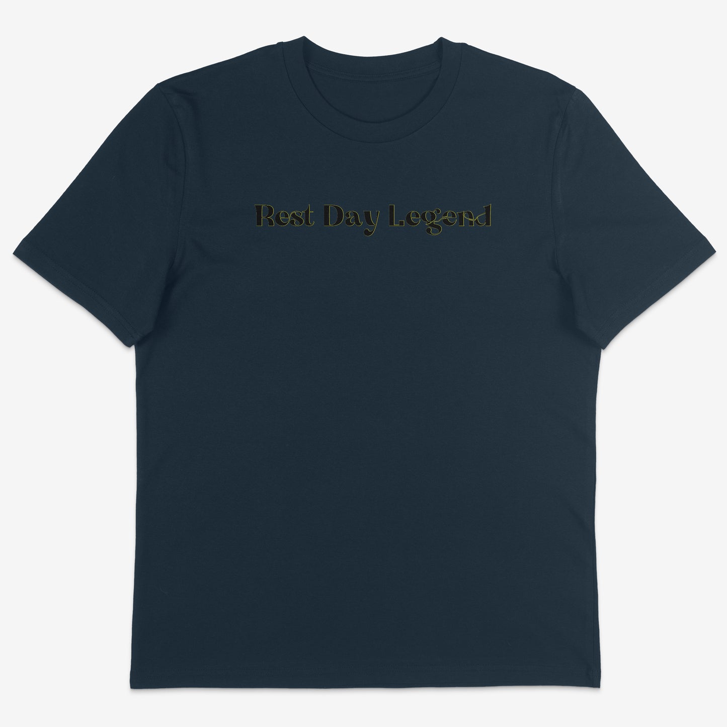 Rest Day Legend Organic Tee black text