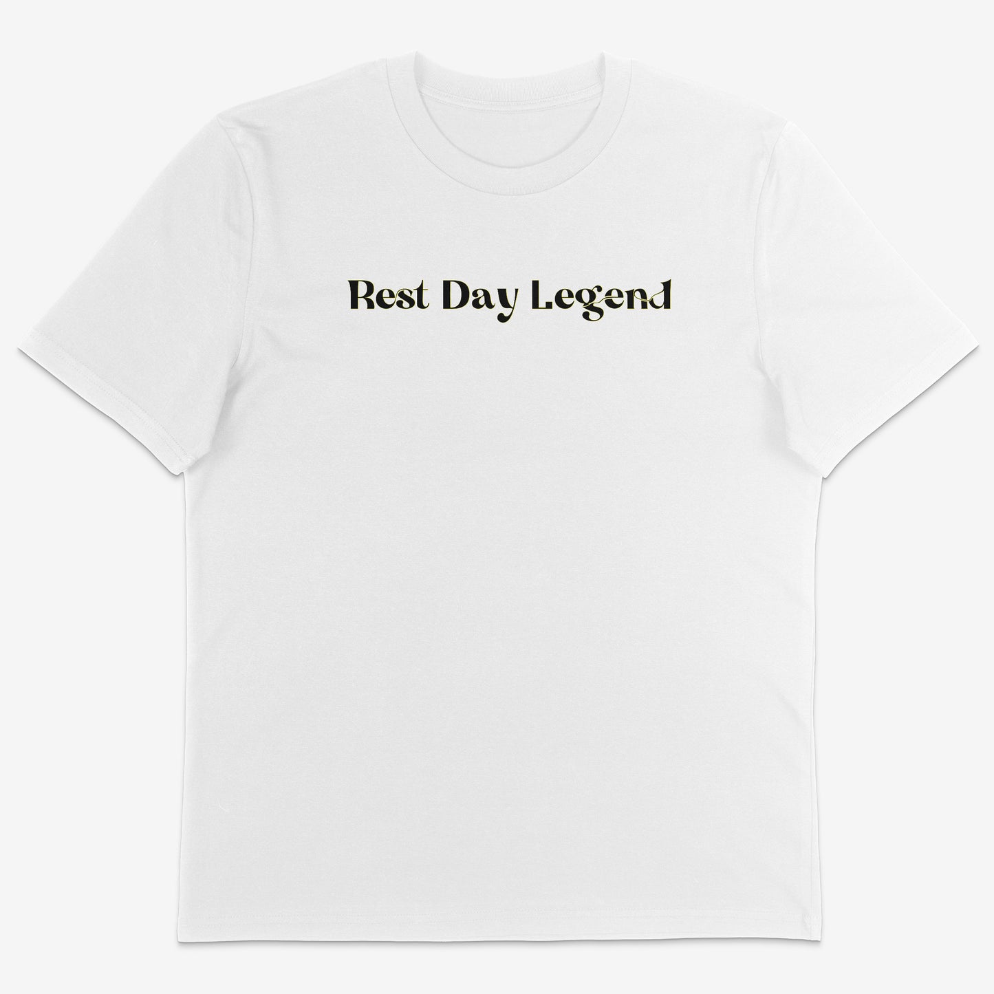 Rest Day Legend Organic Tee black text
