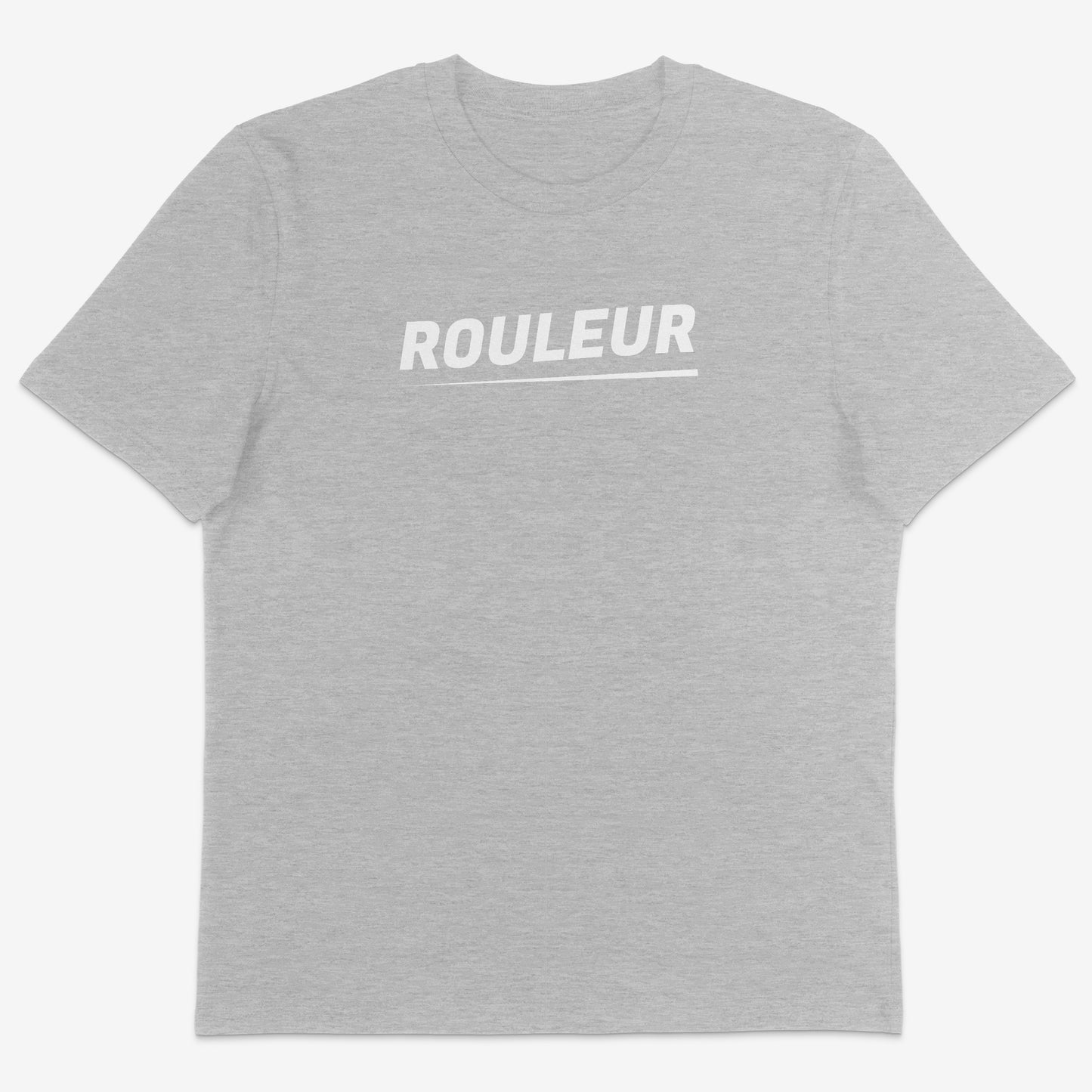 Rouleur Organic Tee white text