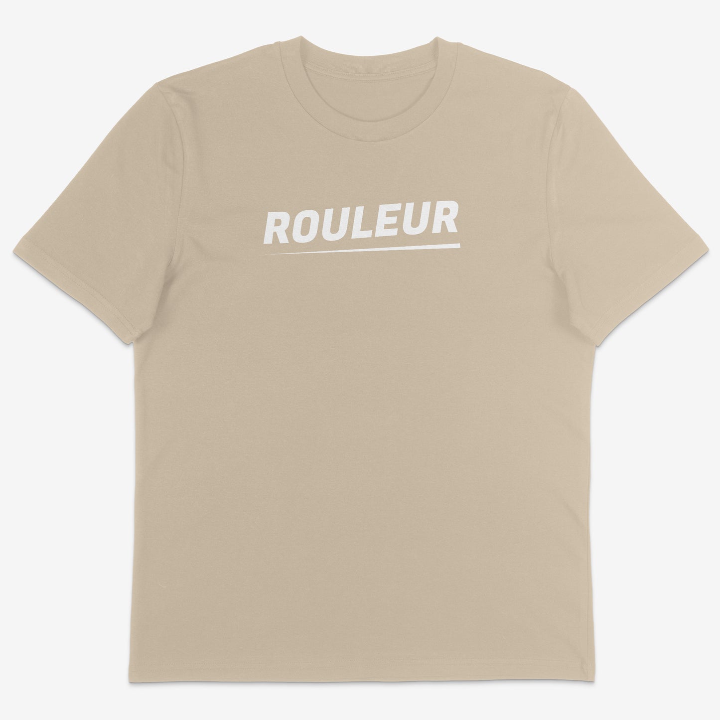 Rouleur Organic Tee white text