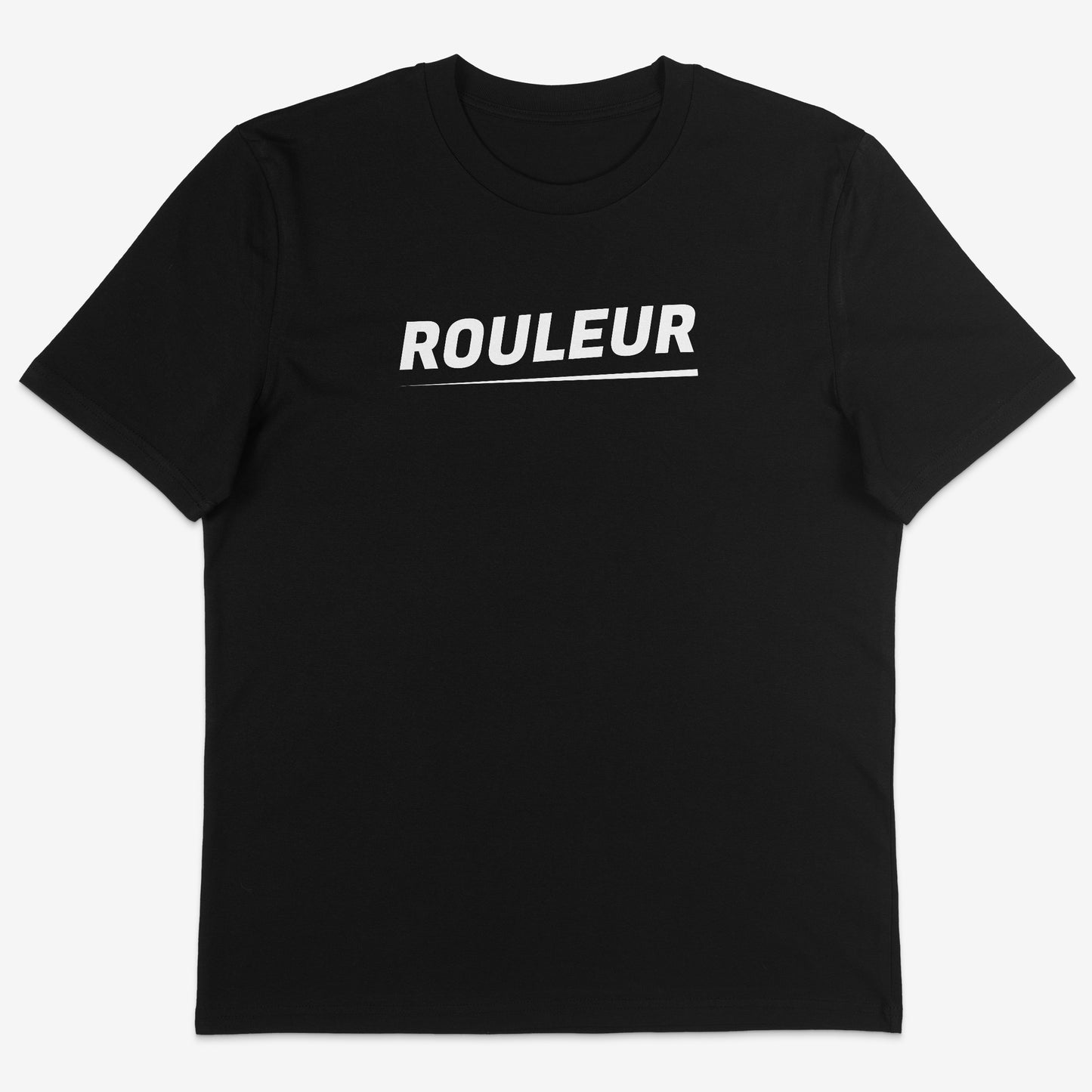 Rouleur Organic Tee white text