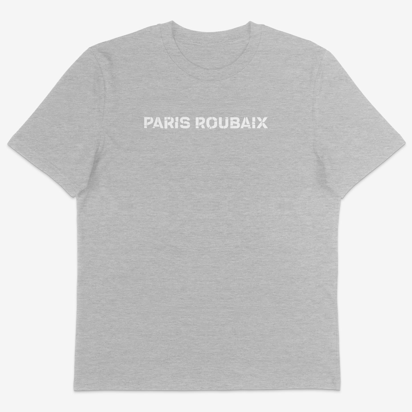 Paris Roubaix Organic Tee white text