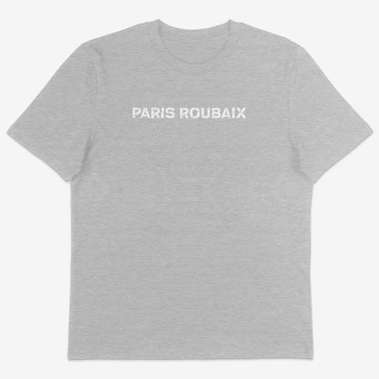 Paris Roubaix Organic Tee white text
