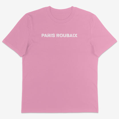 Paris Roubaix Organic Tee white text