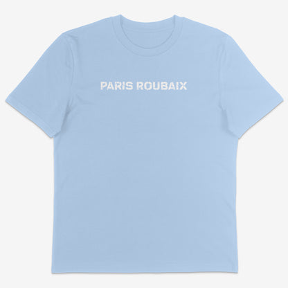 Paris Roubaix Organic Tee white text
