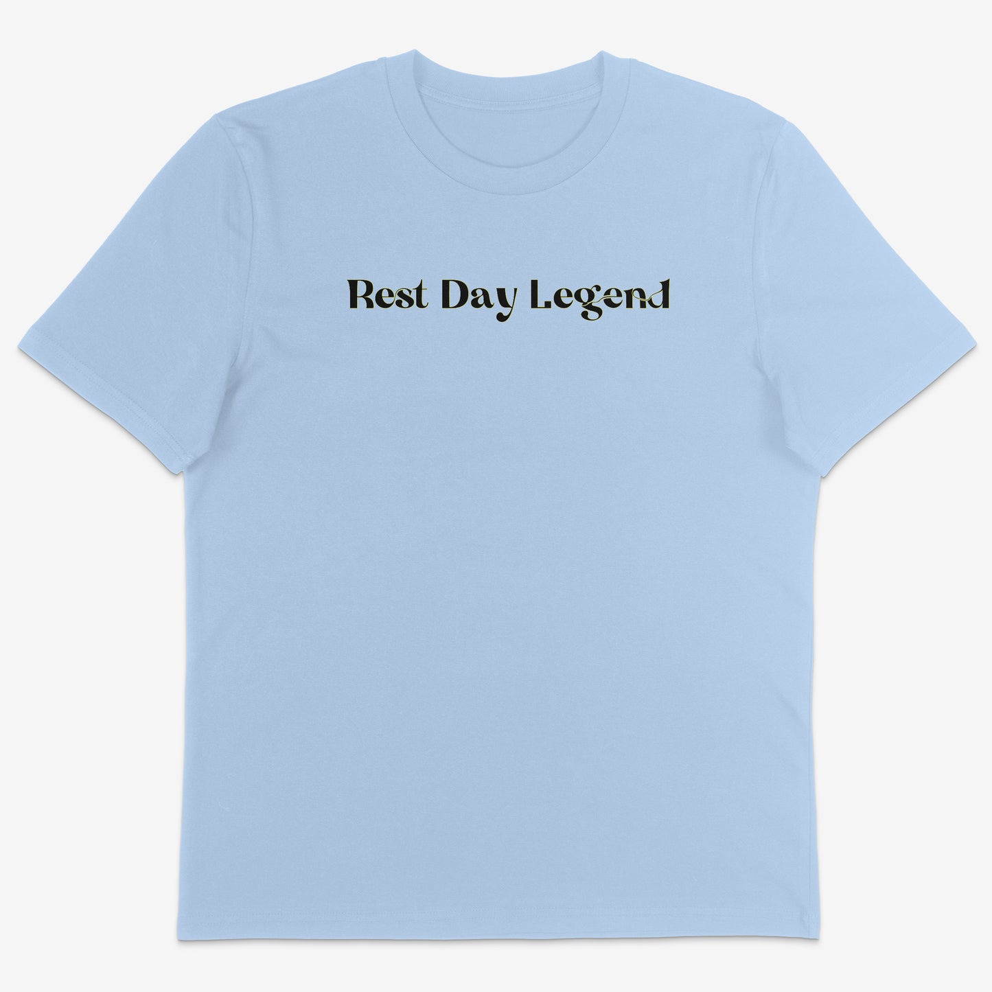 Rest Day Legend Organic Tee black text