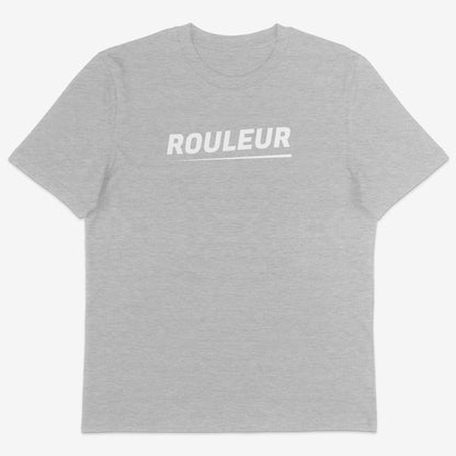 Rouleur Organic Tee white text