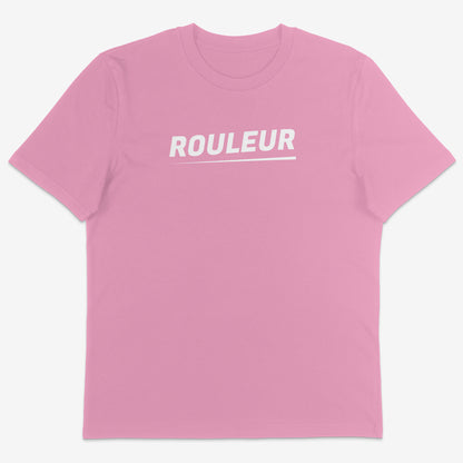 Rouleur Organic Tee white text