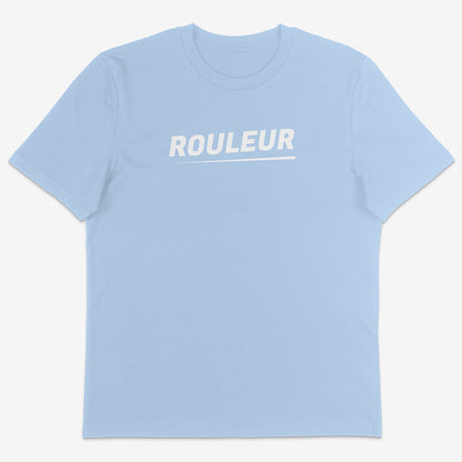 Rouleur Organic Tee white text